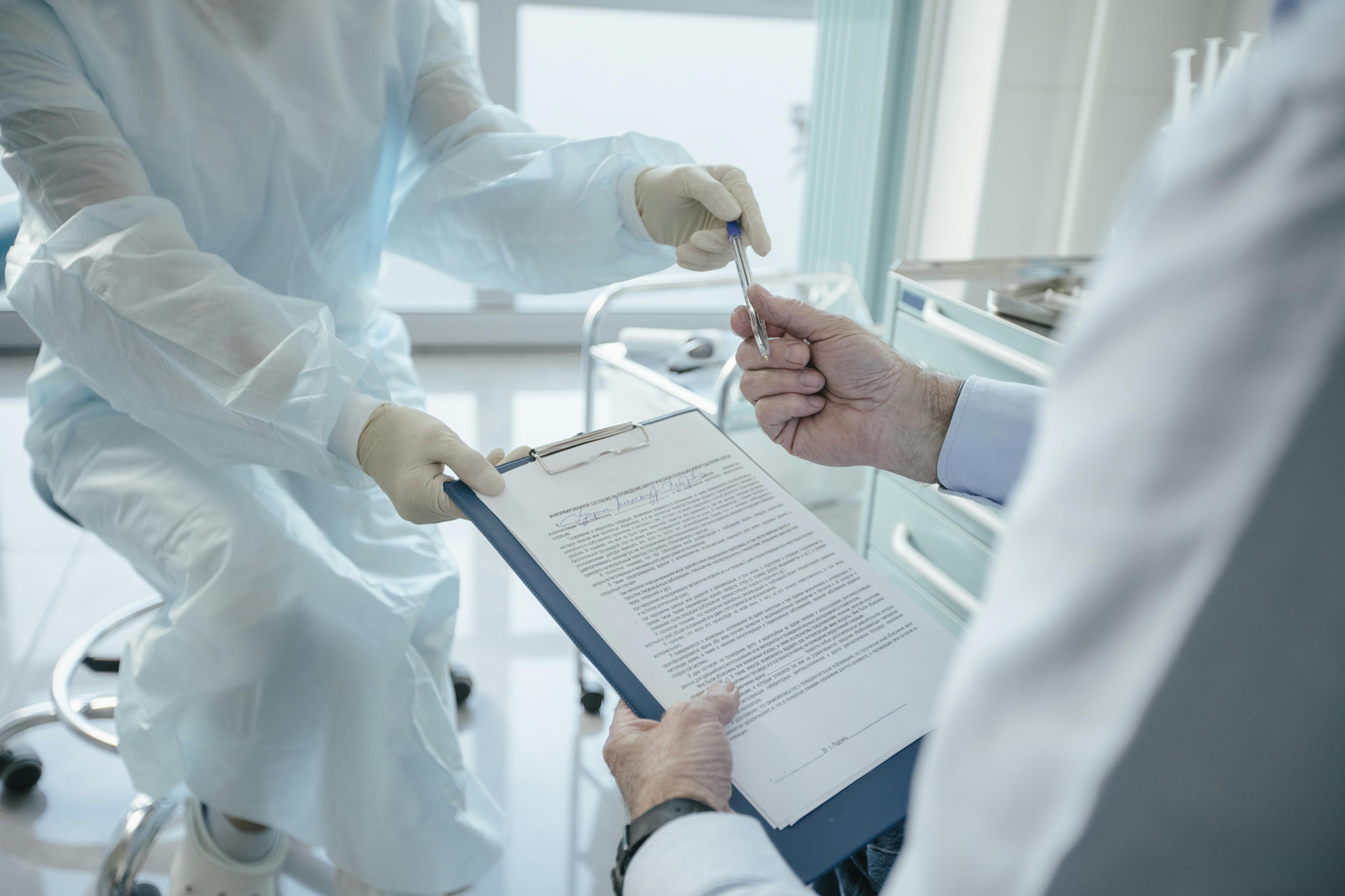 Health insurance paperwork